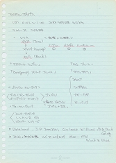 「アメリカン・ポップス」講義の筆記部分